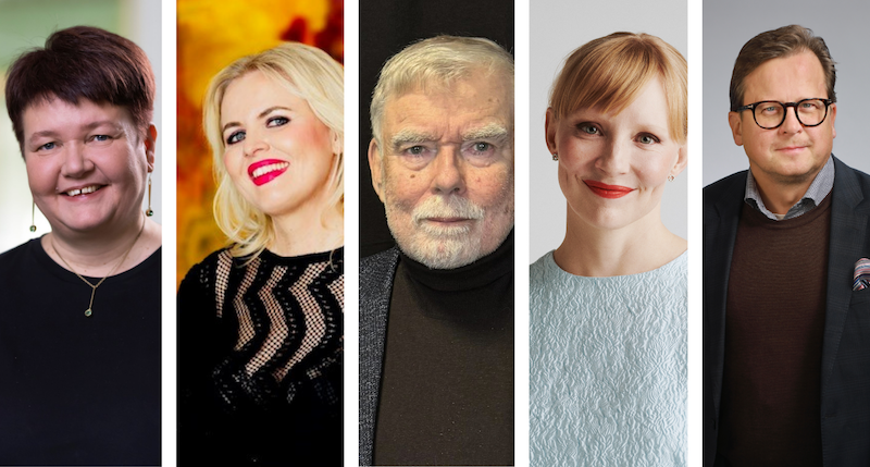Nina Elomaa, Nana Salin, Ari Tolppanen, Virpi Vaittinen ja Janne Ylinen Nina Elomaa, Nana Salin, Ari Tolppanen, Virpi Vaittinen ja Janne Ylinen