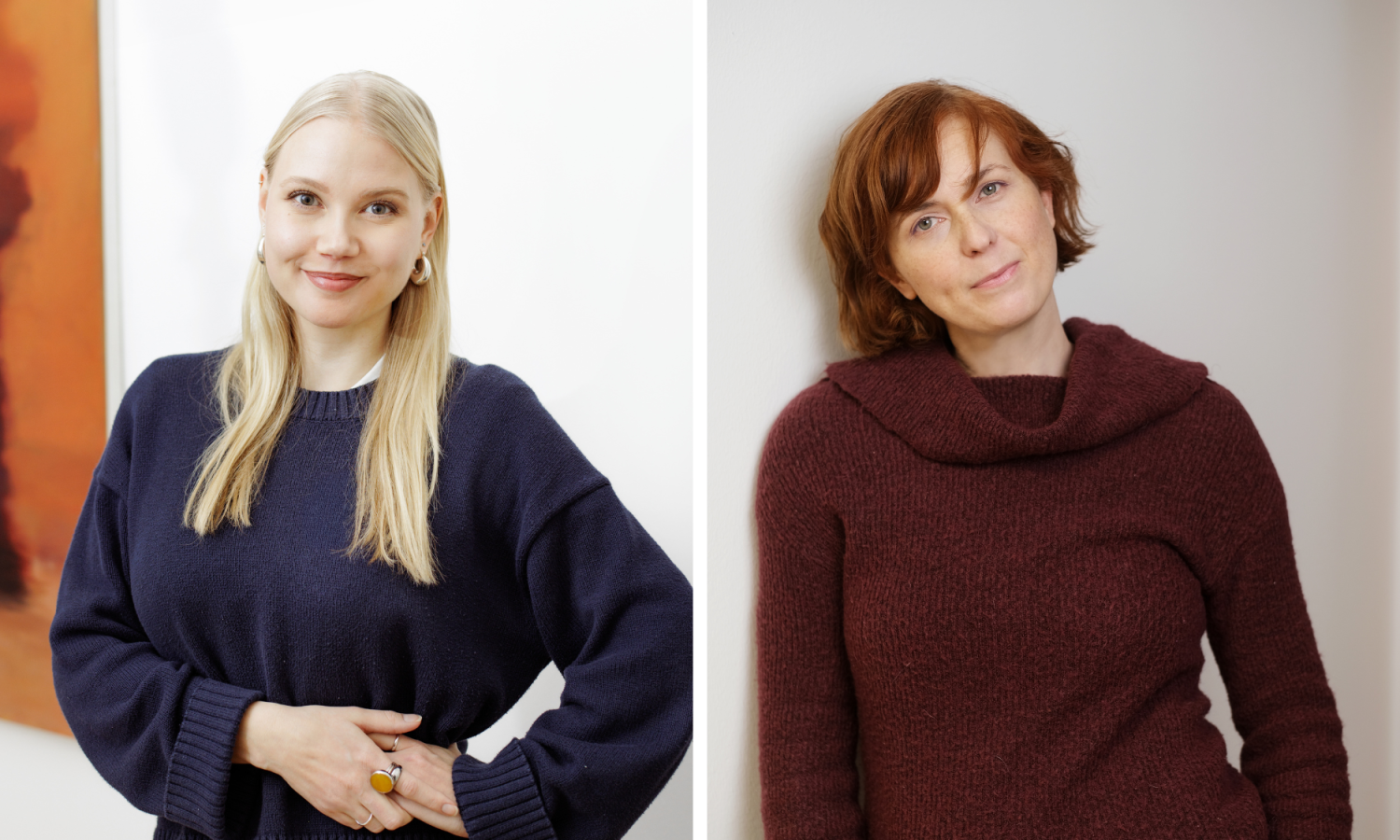 potrettikuva, jossa vasemmalla Melissa Ahlberg ja oikealla Iisa Lusa
